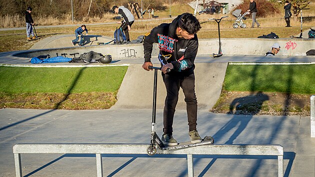 Českobudějovický skatepark 4Dvory je v obležení mládeže po celý rok.
