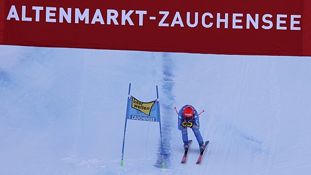 Federica Brignoneov v superobm slalomu v Zauchensee.