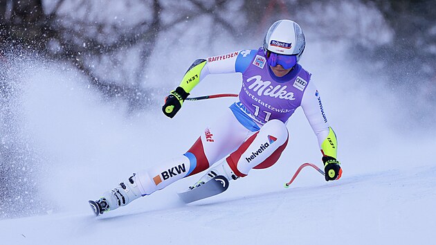 Corinne Suterov v superobm slalomu v Zauchensee.