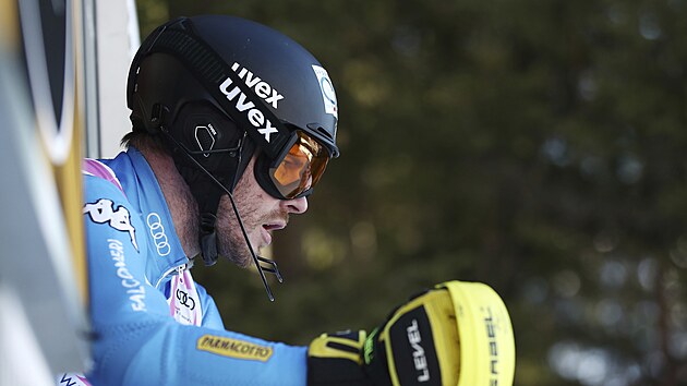 Giuliano Razzoli ve slalomu ve Wengenu.