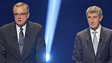 Miroslav Kalousek a Andrej Babi (snímek z 19. íjna 2017)