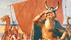 Helmy s rohy Vikingm pisoudilo devatenácté století.