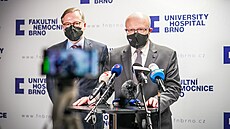 Petr Fiala a Vlastimil V�lek nav�t�vili FN Brno a anesteziologicko-resuscita�n�...