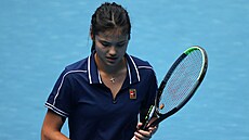 Britka Emma Raducanuová během tréninku před Australian Open