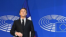 Francouzský prezident Emmanuel Macron (19. ledna 2022)