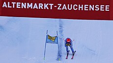 Federica Brignoneová v superobím slalomu v Zauchensee.