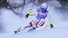 Corinne Suterová v superobím slalomu v Zauchensee.