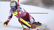 Manuel Feller ve slalomu ve Wengenu.