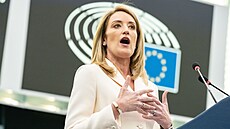 Roberta Metsolaová je první ženou v čele europarlamentu od roku 1999.  (18....