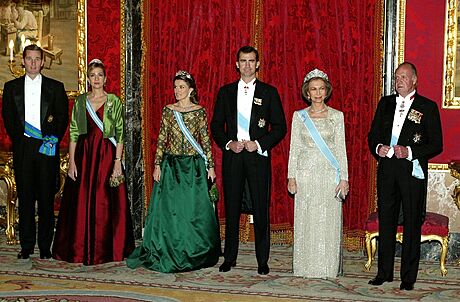 panlská královská rodina (Madrid, 8. února 2006)