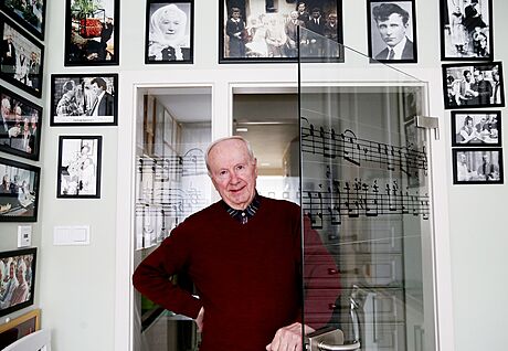 Osmdesátiletý trumpetista a zakladatel Moravanky Jan Slabák.