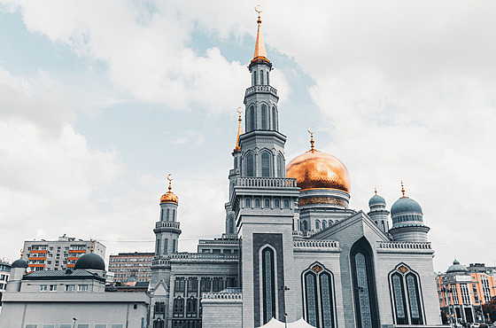 Chrámová mešita v Moskvě. (18. září 2017)