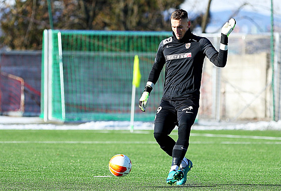 Jií Floder pi svém posledním zápase za Brno pi jeho sobotním utkání Tipsport...