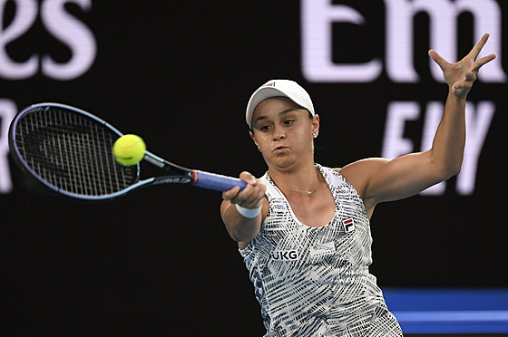 Ashleigh Bartyová v semifinále Australian Open.