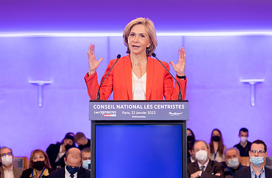 Kandidátka na post francouzského prezidenta Valérie Pécresseová (22. ledna 2022)