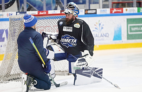 Marek �iliak na tréninku Komety Brno