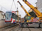Nov� tramvaj EVO1/o v Olomouci za�ne vozit cestuj�c� v �noru. K jej�m...