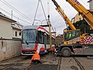 Nov� tramvaj EVO1/o v Olomouci za�ne vozit cestuj�c� v �noru. K jej�m...