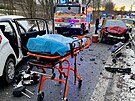 Situace na mst tragick nehody v katastru obce Trlicko na Karvinsku. (21....