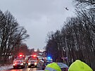 Situace na mst tragick nehody v katastru obce Trlicko na Karvinsku. (21....