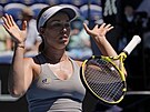Danielle Collinsová ve tvrtfinále Australian Open.