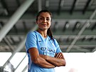 Nová posila Manchester City Women Nadia Nadimová na fotbalové akademii...