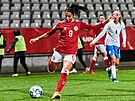 Fotbalistka Nadia Nadimová bhem kvalifikaního utkání UEFA Women's Euro 2022...