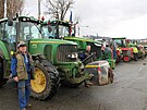 Tém ti desítky traktor ze zemdlských podnik umperského okresu dorazilo...