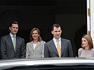 Iaki Urdangarin, princezna Cristina, panlský král Felipe VI. jet coby...