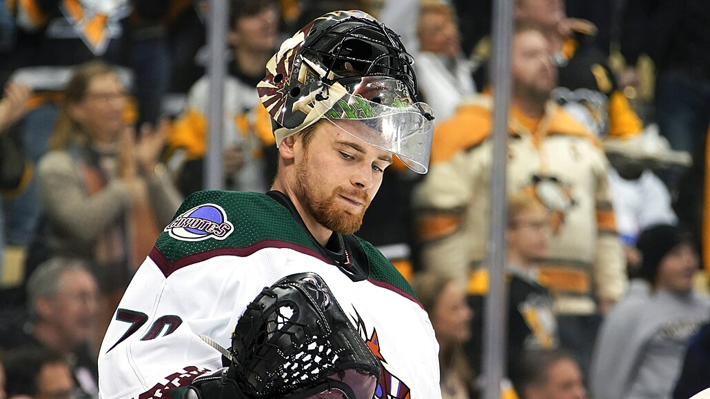 Karel Vejmelka v brán� Arizona Coyotes