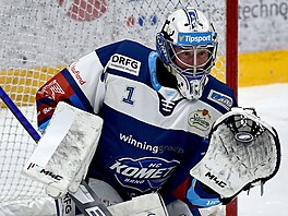 46. kolo hokejové extraligy: HC Kometa Brno - HC Energie Karlovy Vary. Brankář...