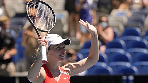 Rumunka Simona Halepov slav postup do osmifinle Australian Open.