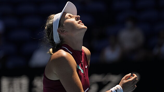 Bloruska Viktoria Azarenkov si zouf v osmifinle Australian Open.
