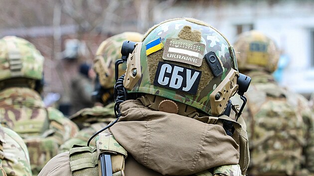 Příslušník ukrajinské tajné služby SBU (12. dubna 2021)