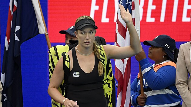 Američanka Danielle Collinsová během finále Australian Open.