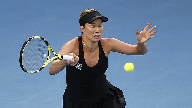 Amerianka Danielle Collinsov bhem finle Australian Open.