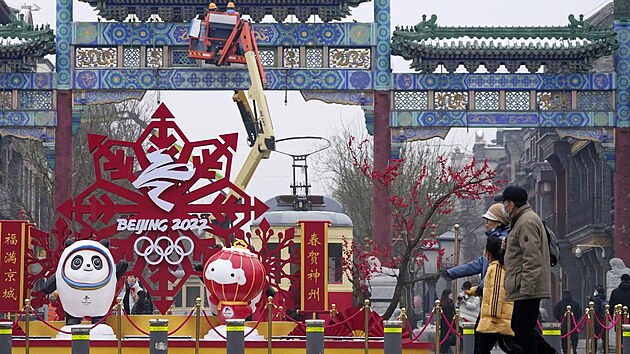 Olympijská výzdoba  v Pekingu