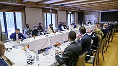 Delegace afghánského vládnoucího hnutí Tálibán na jednání v norském Oslu (24....