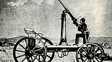 D�lo Krupp proti balon�m pou�ívané p�i obléhání Pa�í�e na podzim a v zim�...