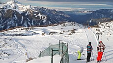 Skiareál Hinterstoder nás opravdu velmi píjemn pekvapil.