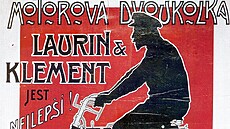 Plakát pedstavující dvoukolku Laurin a Klement
