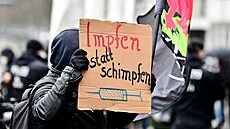 Protesty proti očkování v Německu (26. ledna 2022)