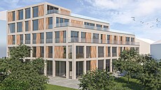 Vizualizace polyfunk�ního domu, pro který Ostrava prodala pozemek poblí�...