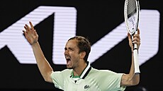 Rus Daniil Medveděv ve čtvrtfinále Australian Open.
