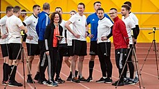 Sudí pro první a druhou ligu pi fyzických testech.