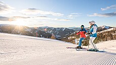 Ráno si v Bad Kleinkirchheimu vyberte sjezdovku podle strany, kam svítí slunce....