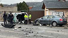 Váná dopravní nehoda v praských Petrovicích. (24. ledna 2022)