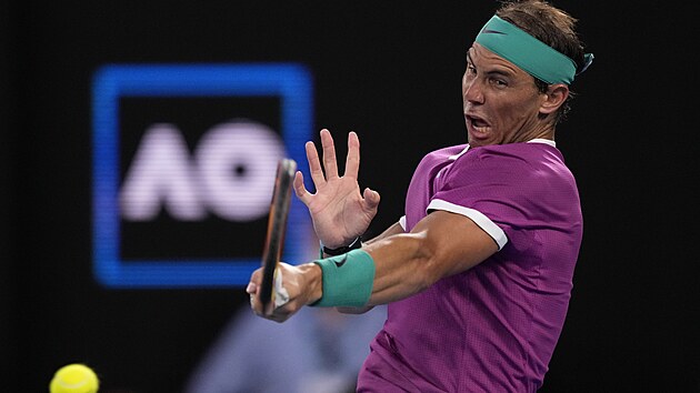 Rafael Nadal  ve finle Australian Open s Daniilem Medvedvem.
