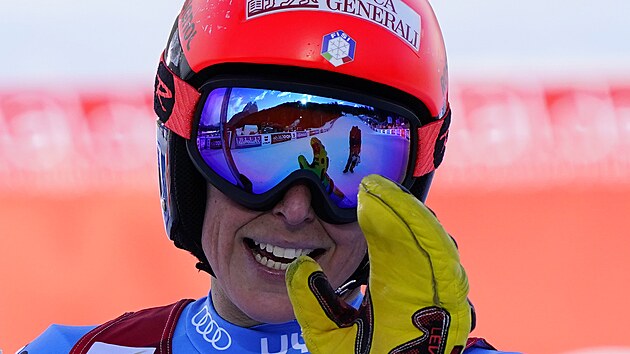 Italsk lyaka Federica Brignoneov v cli Super G v Garmisch-Partenkirchenu.