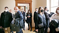 Ke Krajskému soudu v Brn 31. ledna 2022 dorazili hlavn obhájci a novinái. Z...